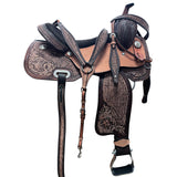 Western Horse Saddle Leather Barrel Trail Pleasure Comfytack Tack Set