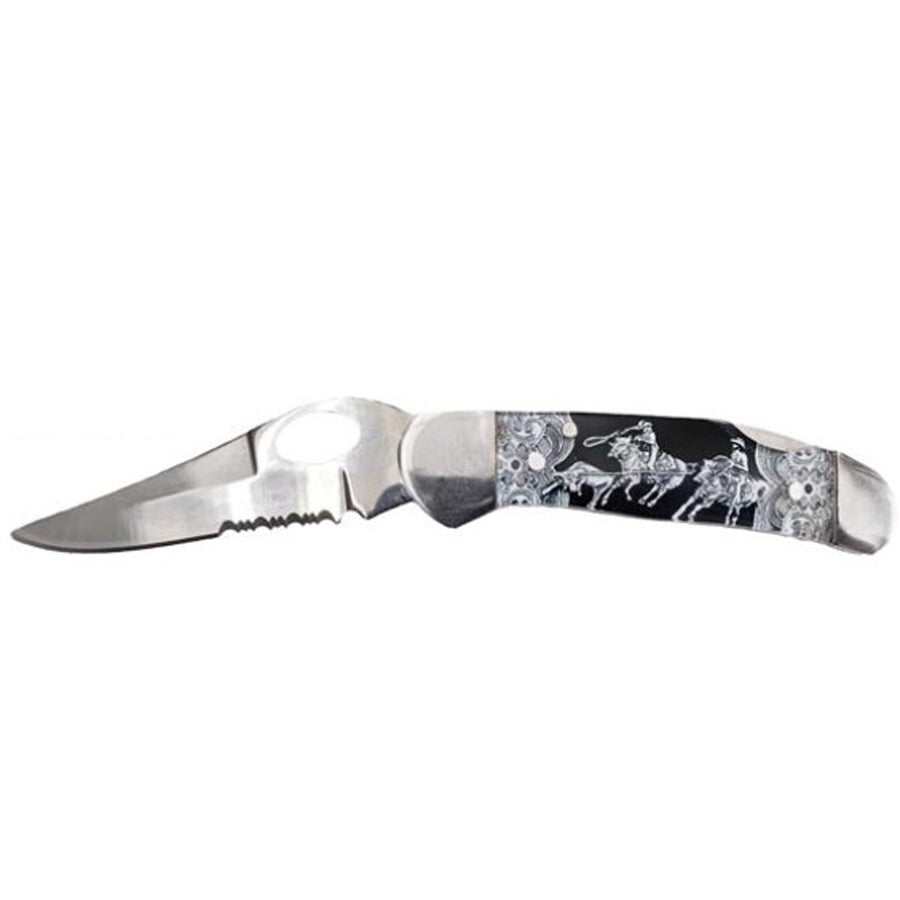Circle SH Cutlery Acrylic Team Roper Knife by Hilason – Cowboy and equestrian accessories