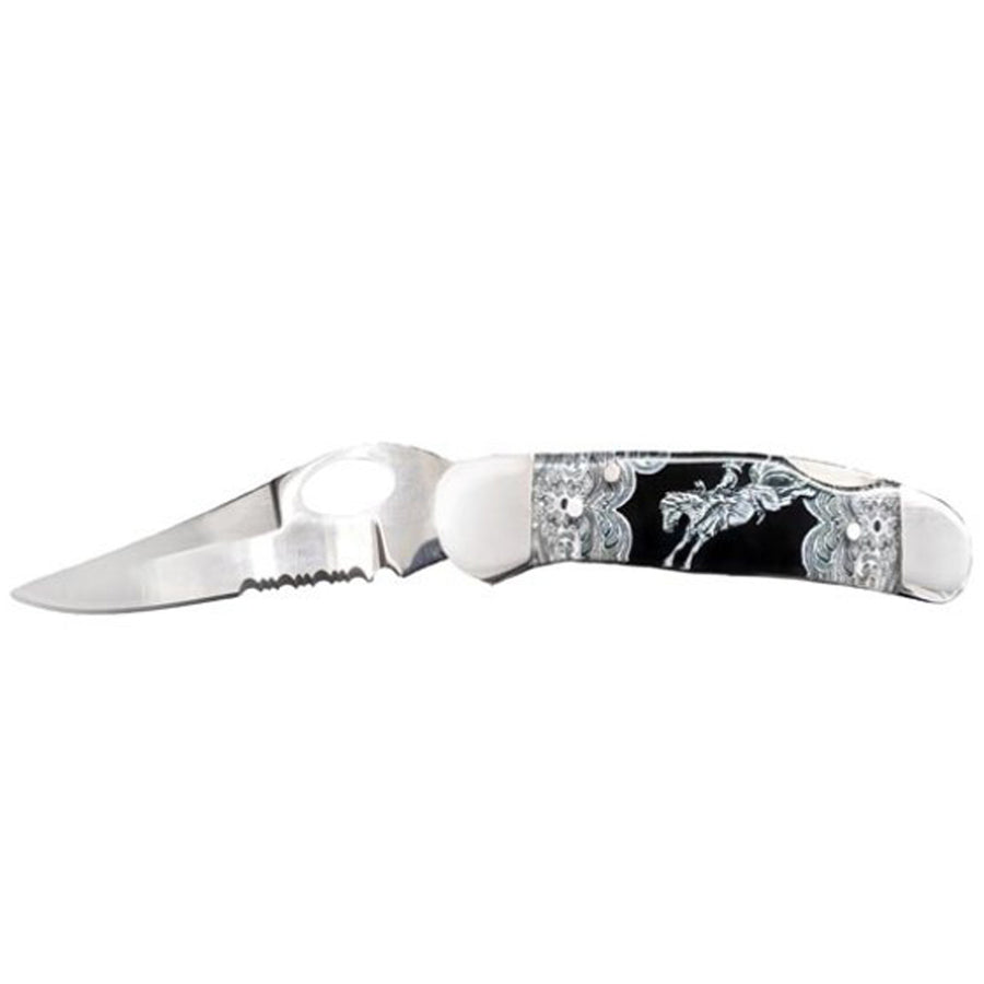 Circle SH Cutlery Acrylic Team Roper Pocket Knife by Hilason – Cowboy and equestrian accessories