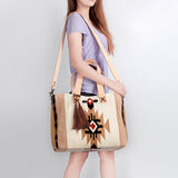 American Darling Tote Saddle Blanket Genuine Leather Western Women Bag Handbag Purse | Travel Bags College Casual