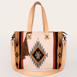 American Darling Tote Saddle Blanket Genuine Leather Women Bag Western Handbag Purse