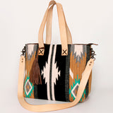 American Darling Tote Saddle Blanket Genuine Leather Women Bag Western Handbag Purse