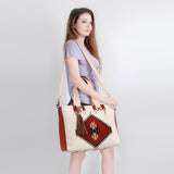 American Darling Tote Saddle Blanket Genuine Leather Women Bag Western Handbag Purse