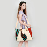 American Darling Tote Saddle Blanket Genuine Leather Women Bag Western Handbag Purse