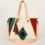 American Darling Tote Saddle Blanket Genuine Leather Women Bag Western Handbag Purse