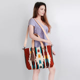 American Darling Tote Saddle Blanket Genuine Leather Women Bag Western Handbag Purse