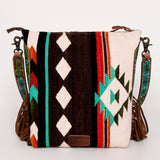 American Darling Saddle Blanket Genuine Leather Women Bag Western Handbag Purse