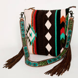 American Darling Saddle Blanket Genuine Leather Women Bag Western Handbag Purse