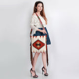 American Darling Saddle Blanket Genuine Leather Women Bag Western Handbag Purse