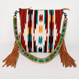 American Darling Saddle Blanket Genuine Leather Women Bag Western Handbag Purse