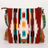 American Darling Saddle Blanket Genuine Leather Women Bag Western Handbag Purse