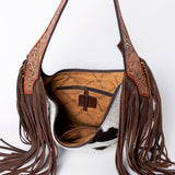 American Darling Hobo Hand Tooled Hair-On Genuine Leather Women Bag Western Handbag Purse