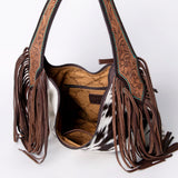 American Darling Hobo Hand Tooled Hair-On Genuine Leather Women Bag Western Handbag Purse