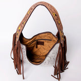 American Darling Hobo Hand Tooled Hair-On Genuine Leather Women Bag Western Handbag Purse