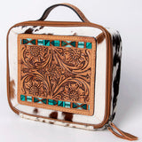 American Darling ADBGA300F Jewelry Case Hand Tooled Hair-On Genuine Leather Women Bag Western Handbag Purse