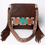 American Darling Large Crossbody Hand Tooled Genuine Leather Women Bag Western Handbag Purse