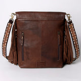 American Darling Large Crossbody Hand Tooled Genuine Leather Women Bag Western Handbag Purse