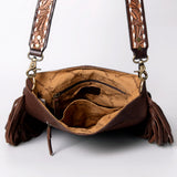 American Darling Large Crossbody Hand Tooled Genuine Leather Women Bag Western Handbag Purse