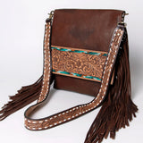 American Darling Large Crossbody Hand Tooled Genuine Leather Women Bag Western Handbag Purse