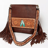 American Darling Large Crossbody Hand Tooled Genuine Leather Women Bag Western Handbag Purse