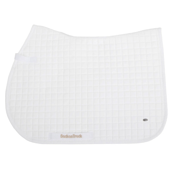 Full Size Back On Track No. 1 All Purpose Saddle Pad White by Hilason – Cowboy and equestrian accessories