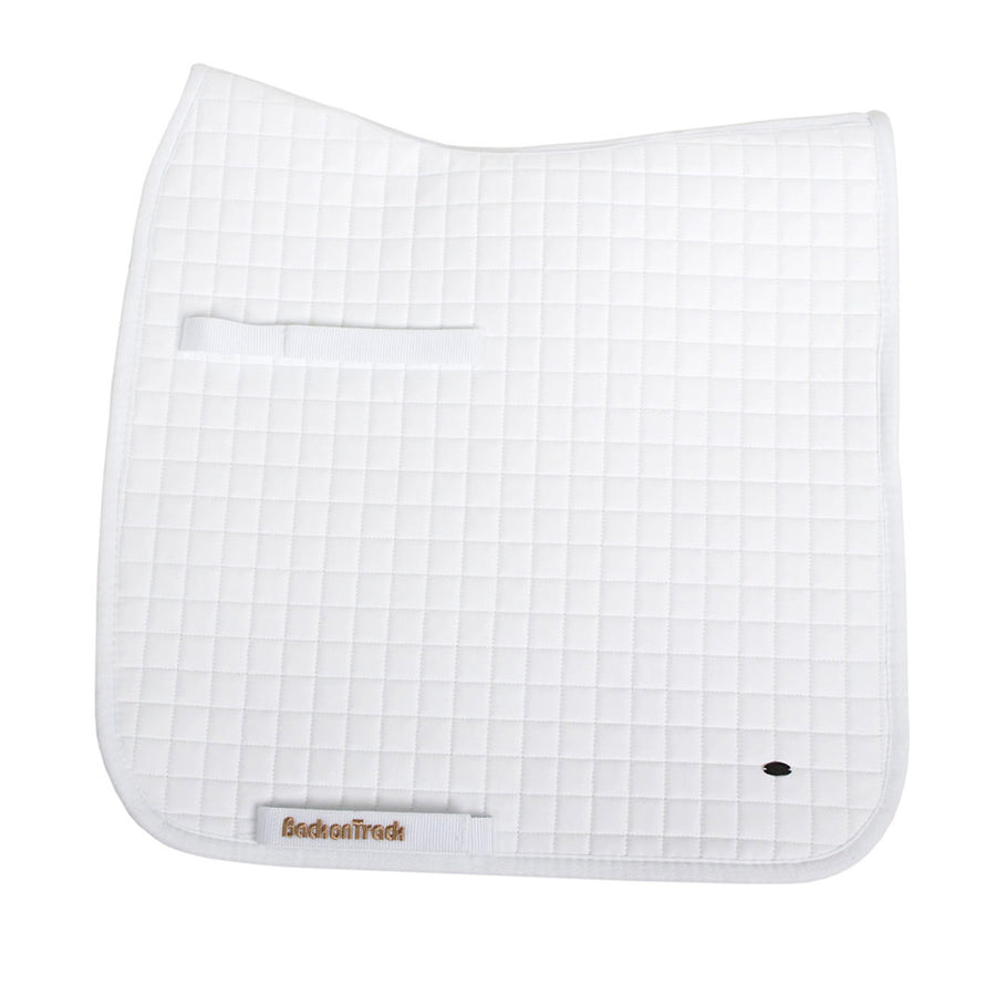 Full Size Back On Track No. 1 Dressage Saddle Pad White by Hilason – Cowboy and equestrian accessories