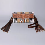 American Darling Small Crossbody Hand Tooled Saddle Blanket Genuine Leather women bag western handbag purse