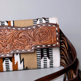 American Darling Small Crossbody Hand Tooled Saddle Blanket Genuine Leather women bag western handbag purse