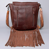 American Darling Cross Body Hand Tooled Hair On Genuine Leather Women Bag Western Handbag Purse