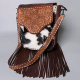 American Darling Cross Body Hand Tooled Hair On Genuine Leather Women Bag Western Handbag Purse