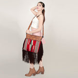 American Darling ADBGZ629A Signature Crossbody Hand Tooled Saddle Blanket Genuine Leather Women Bag Western Handbag Purse