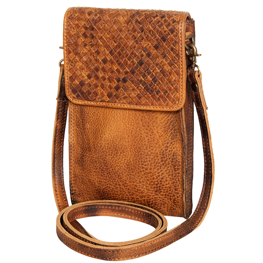 Never Mind Nmbgm134A Cell Phone Holder Vintage Handmade Genuine by Hilason – Cowboy and equestrian accessories