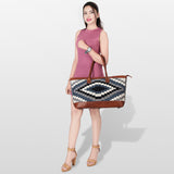 American Darling ADBGZ650 Tote Saddle Blanket Genuine Leather Women Bag Western Handbag Purse