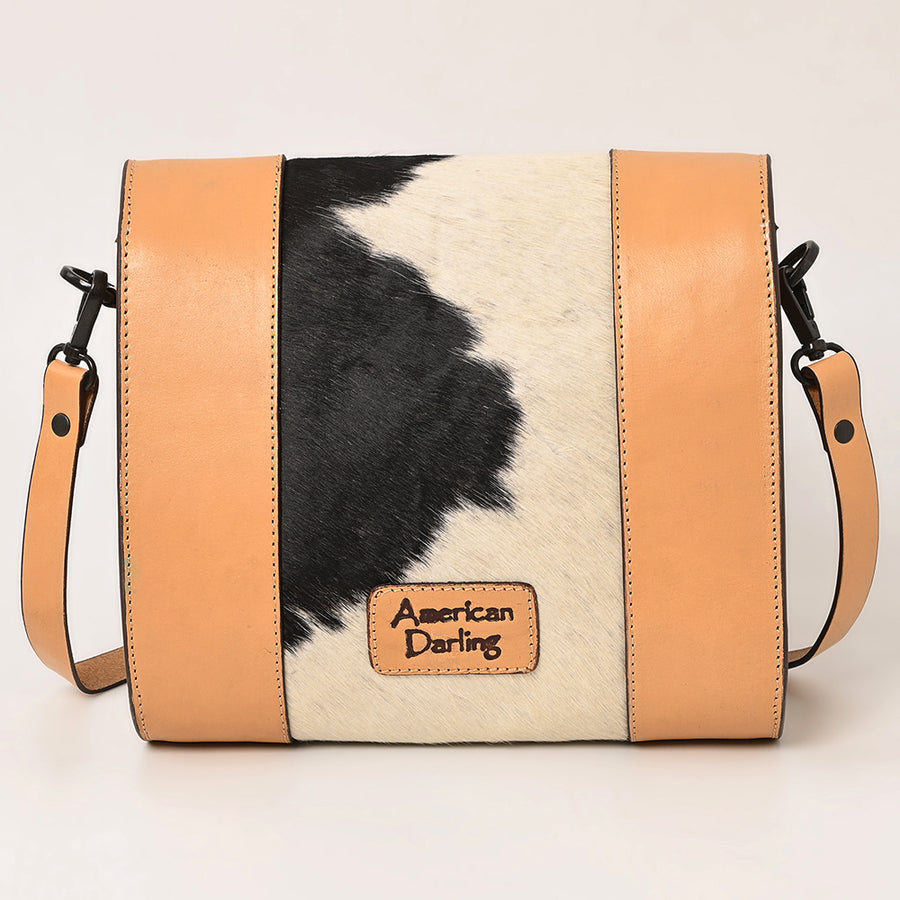 American Darling Crossbody Hand Tooled Hair-On Genuine Leather Women Bag Western Handbag Purse
