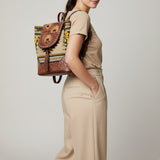 American Darling Backpack Saddle Blanket Hand Tooled Genuine Leather Women Bag Western Handbag Purse