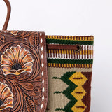 American Darling Backpack Saddle Blanket Hand Tooled Genuine Leather Women Bag Western Handbag Purse