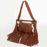 American Darling ADBGZ654 Tote Hand Tooled Hair-On Genuine Leather Women Bag Western Handbag Purse