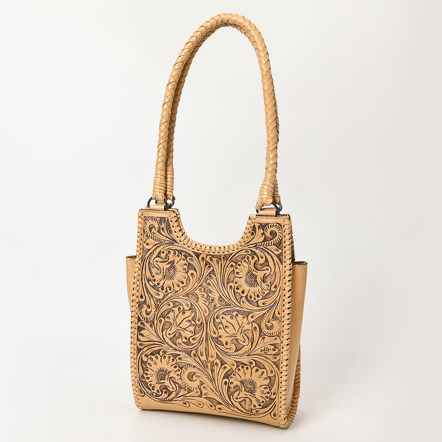 American Darling Tote Hand Tooled Genuine Leather Women Bag Western Handbag Purse - Uhorse