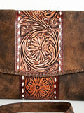 American Darling ADBGZ662 Clutch Hand Tooled Genuine Leather Women Bag Western Handbag Purse