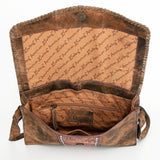 American Darling ADBGZ662 Clutch Hand Tooled Genuine Leather Women Bag Western Handbag Purse