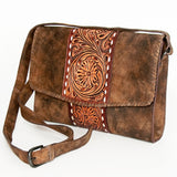 American Darling ADBGZ662 Clutch Hand Tooled Genuine Leather Women Bag Western Handbag Purse