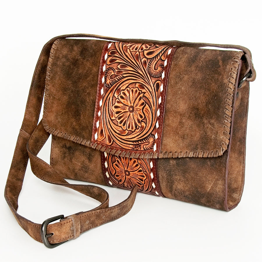 American Darling Clutch Hand Tooled Genuine Leather Women Bag Western Handbag Purse - Uhorse