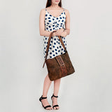 American Darling Hobo Hand Tooled Genuine Leather Women Bag Western Handbag Purse