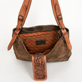 American Darling ADBGZ664 Hobo Hand Tooled Genuine Leather Women Bag Western Handbag Purse