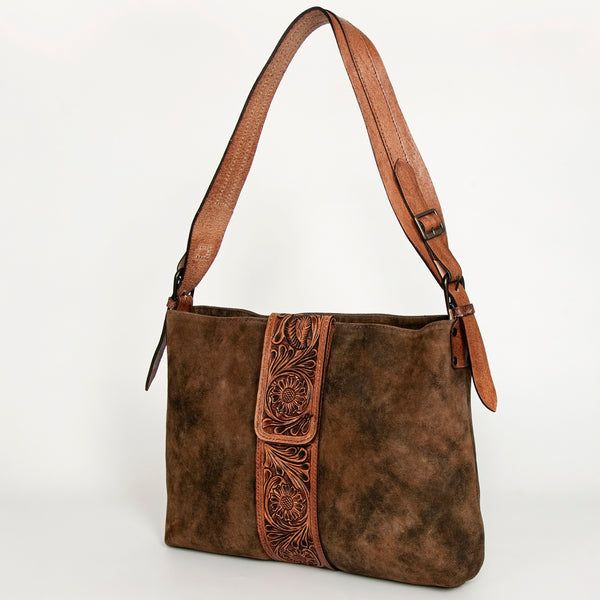 American Darling Hobo Hand Tooled Genuine Leather Women Bag W. Handbag by Hilason – Cowboy and equestrian accessories