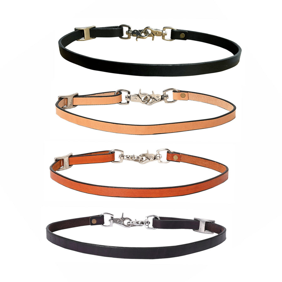 Hilason Horse Adjusts 3/4" - 26" Size Leather Breast Collar Wither Strap
