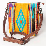 American Darling Handwoven Saddle Blanket Large Crossbody Bag Genuine by Hilason – Cowboy and equestrian accessories
