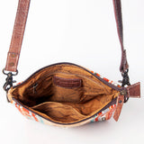 American Darling ADBG1006D Cross Body Saddle Blanket Genuine Leather women bag western handbag purse