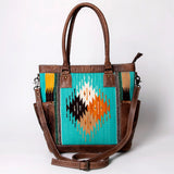 American Darling Tote Saddle Blanket Genuine Leather women bag western handbag purse