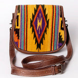 American Darling Cross Body Saddle Blanket Genuine Leather women bag western handbag purse